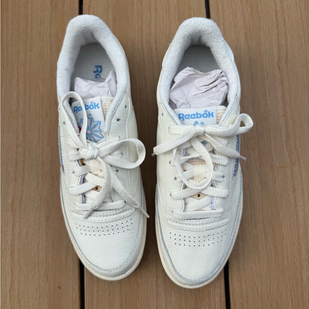 New Reebok Women's 8.5 Club C 85 Vintage Off White Sneakers XGSNJD